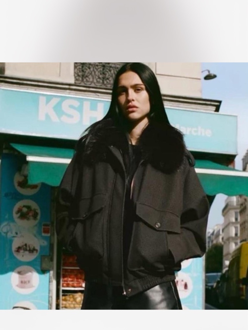 ZARA Dark Brown Women's Bomber Jacket - Picture 8 of 8